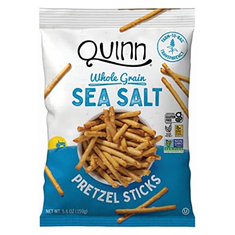 Quinn, Pretzel Sticks Sea Salt, 5.6 Ounce Cover