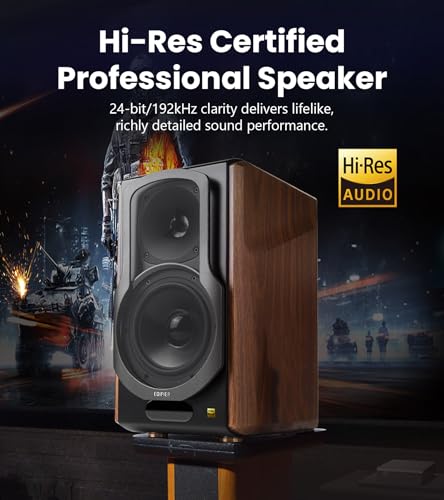 Image of Edifier S2000MKIII Tri-Amped Bookshelf Speakers, 130W Studio Monitor
