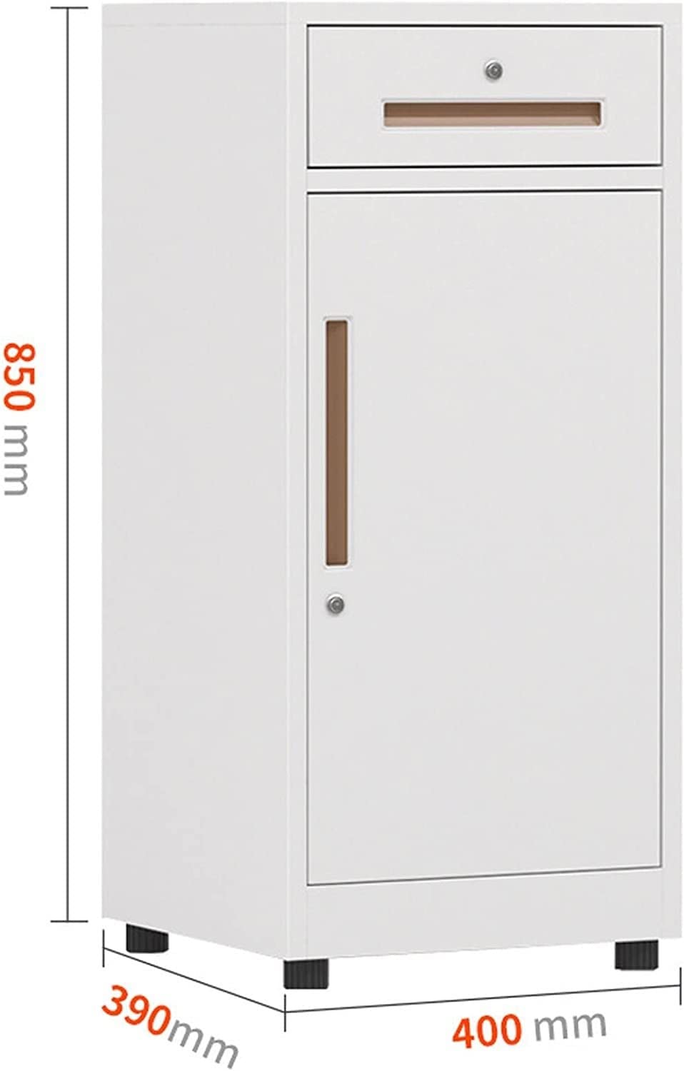 Armoire de classement verrouillable avec 1 tiroir et porte – Rangement sécurisé pour la maison, le bureau, les documents et les fournitures – Armoire de classement verrouillable pour une sécurité et