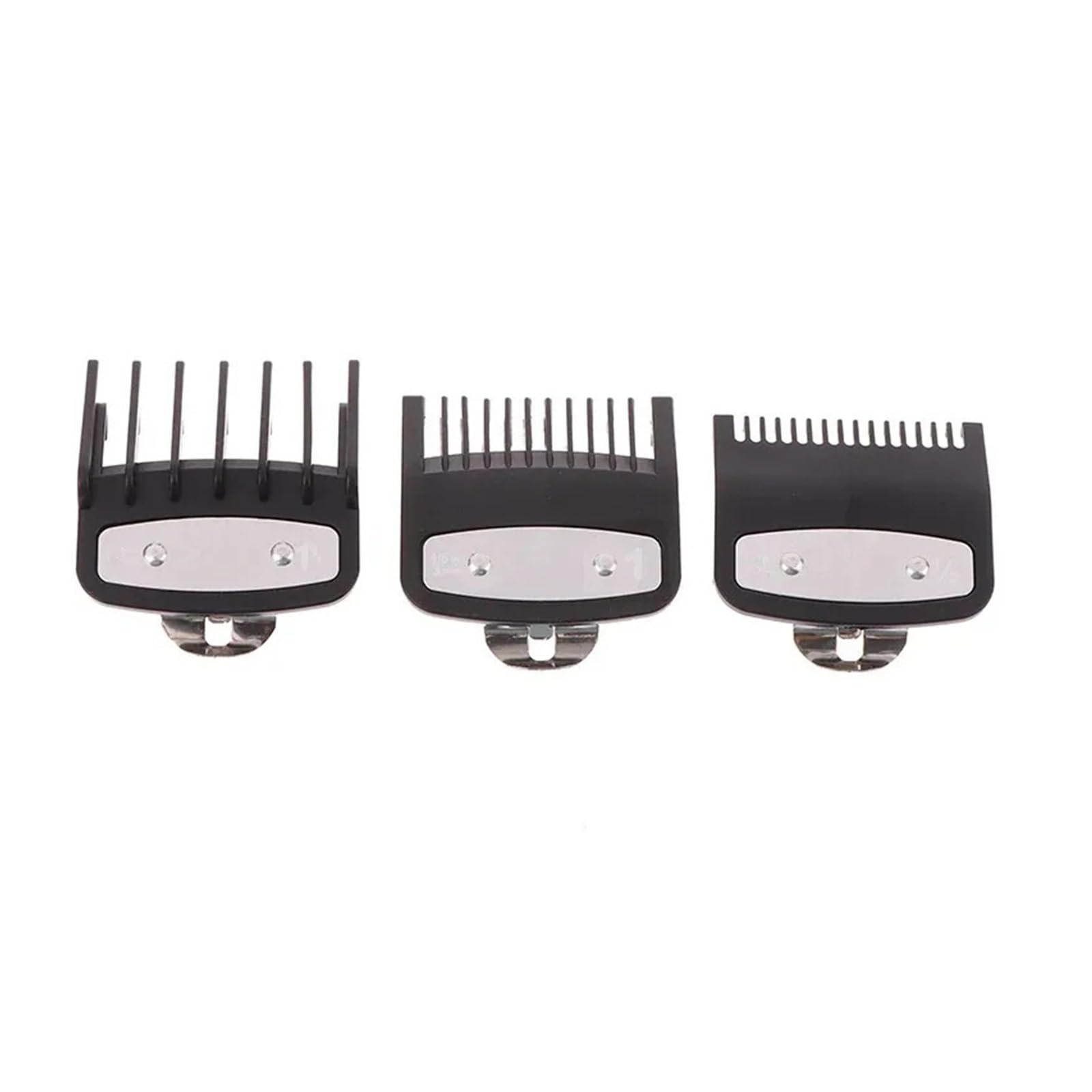 Vielseitiges Black Limit Kamm-Set, Haarschneider-Schutz, Führungskämme, Trimmer, Styling-Werkzeuge, Aufsatz, Kompatibel Mit 1,5 Mm, 3, 4. Stück(111-BlackX3)
