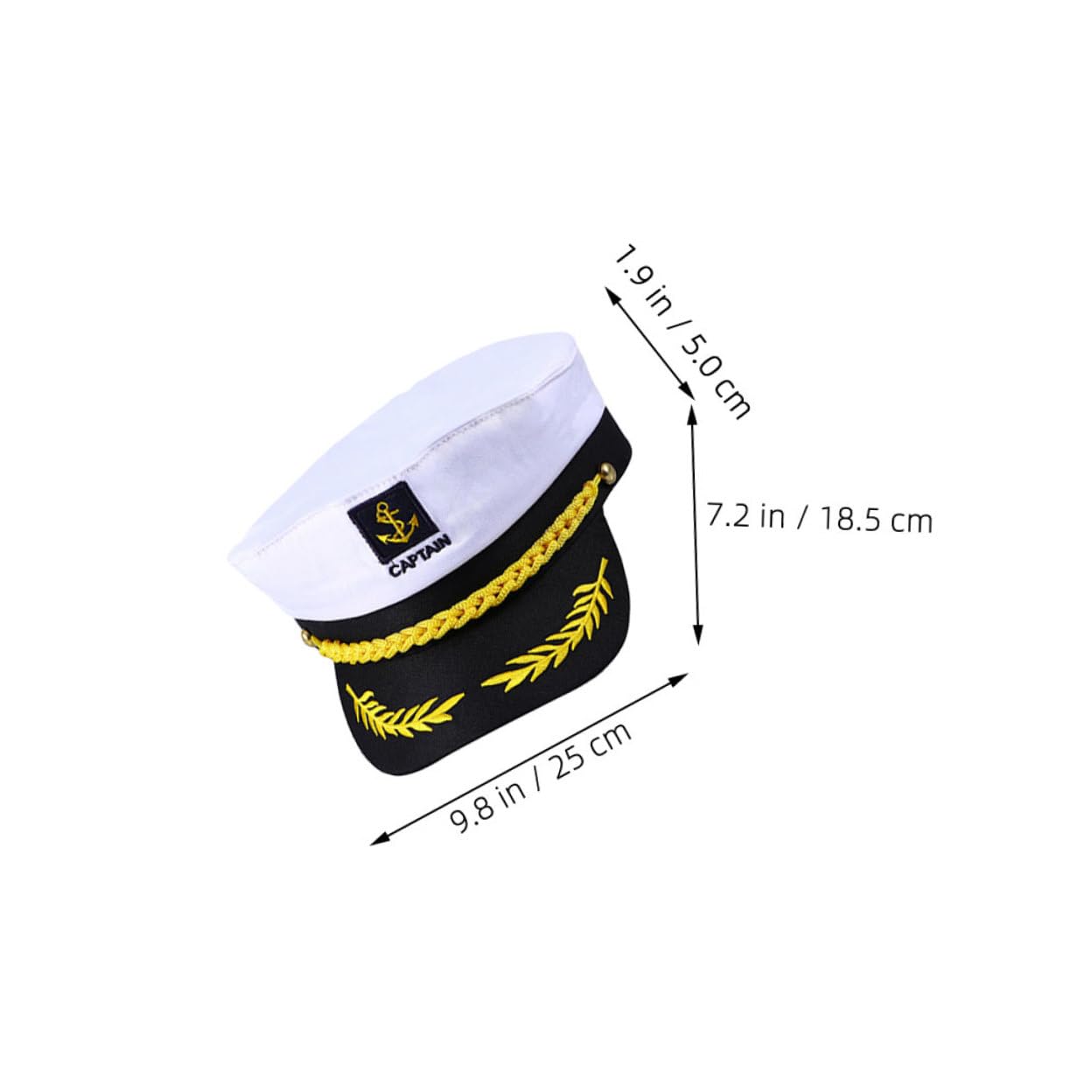 4 Stück Teiliges Yacht Kapitänsmützen Weiß Schwarz Atmungsaktive Matrosenmützen Für Cosplay Geburtstag Hochzeit Themenparty Outdoor Sonnenschutz
