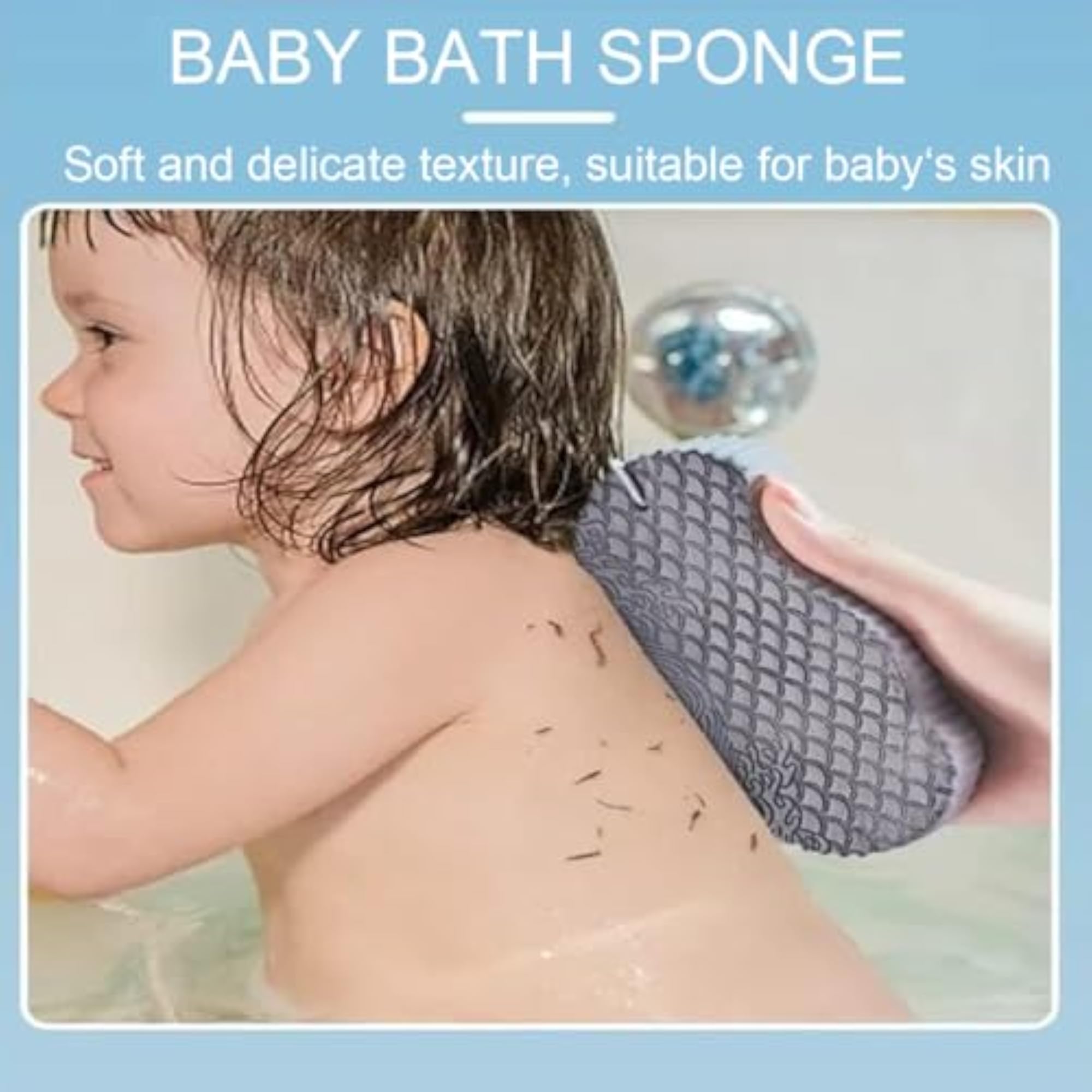 3Pcs Magic Exfoliating Bath Sponge