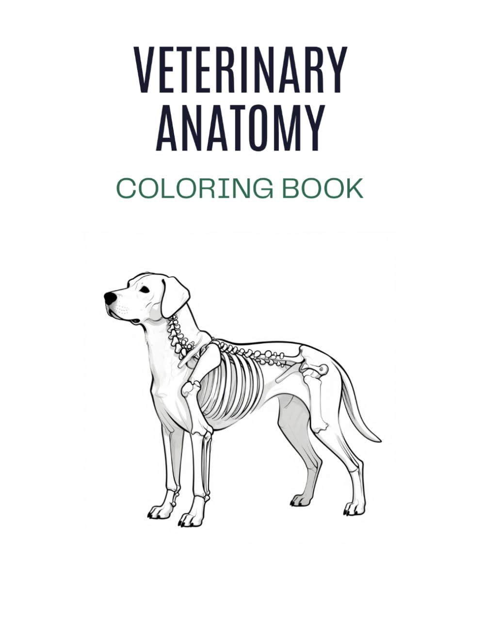 Veterinary Anatomy Coloring Book: A Practical Study Tool for Vet Students, Vet Techs, and Animal Science Learners