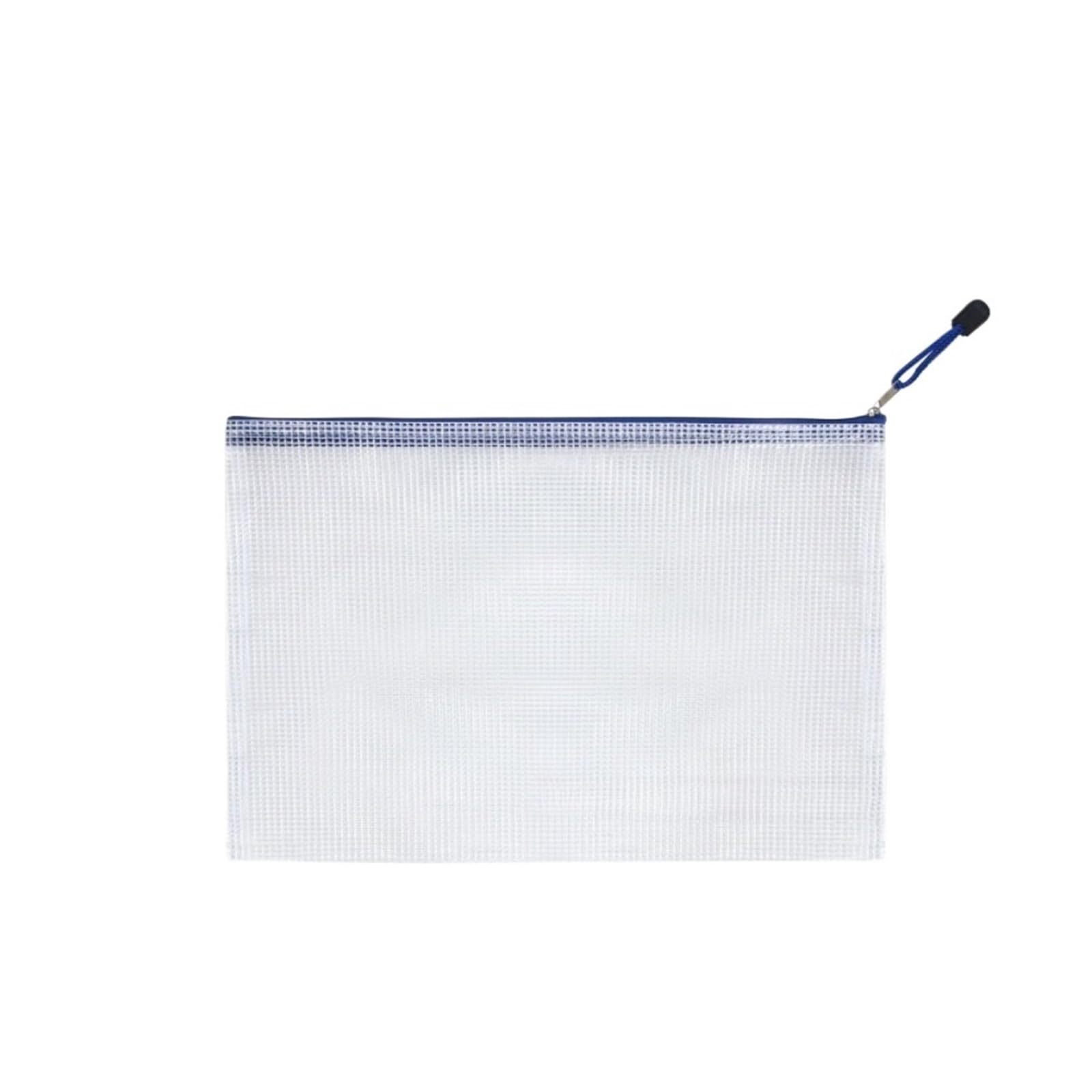 Lot de 24 pochettes zippées A4 A4 en maille transparente à fermeture éclair multi-usages pour le bureau, la maison, les cosmétiques, les fournitures