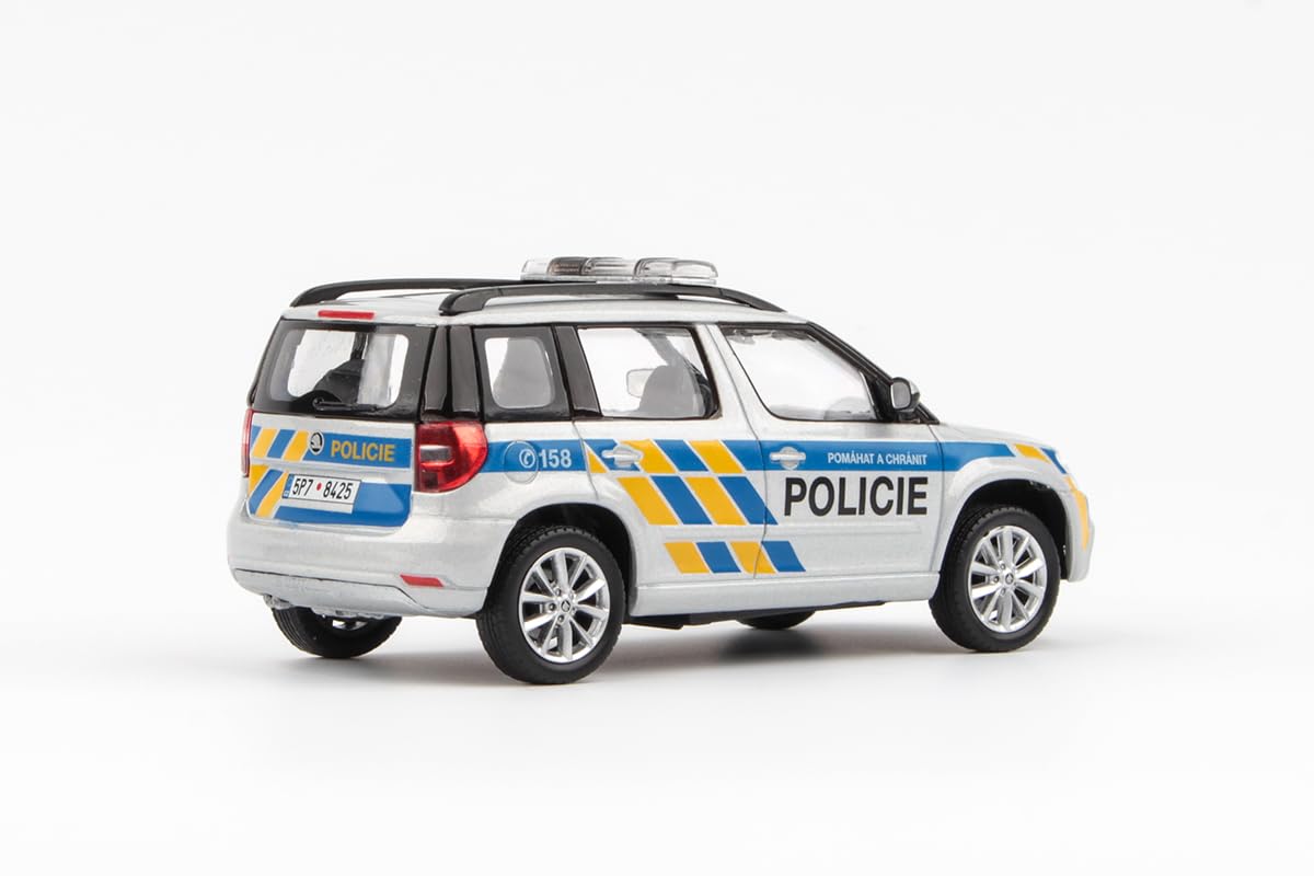 Skoda Yeti FL (2013) 1:43 Diecast Metal Modellino auto, modello da collezione e auto giocattolo per bambini e adulti, veicolo in miniatura come regalo - Polizia ceca