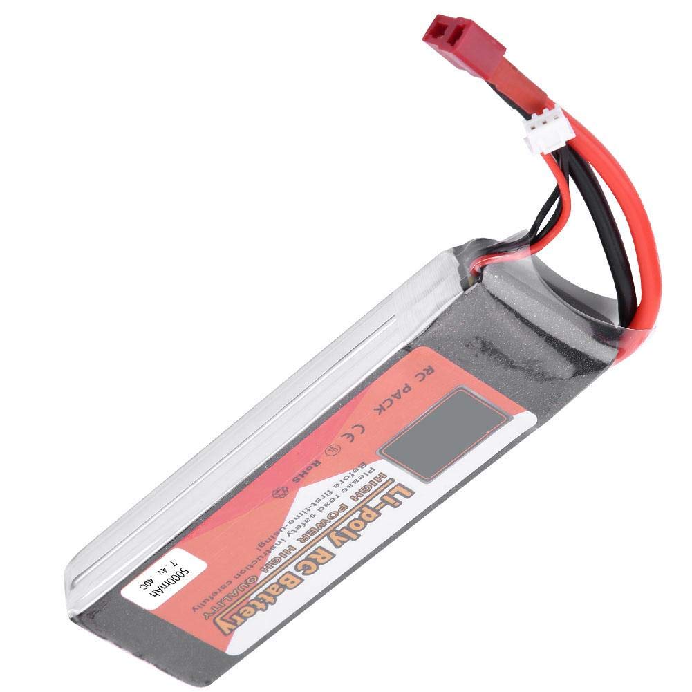 VGEBY1 Batería Lipo, ZOP Power 7.4V Batería Recargable Lipo con Conector en T 2200mAh 5000mAh 3500mAh 5500mAh 4500mAh(5000mAh 40C)