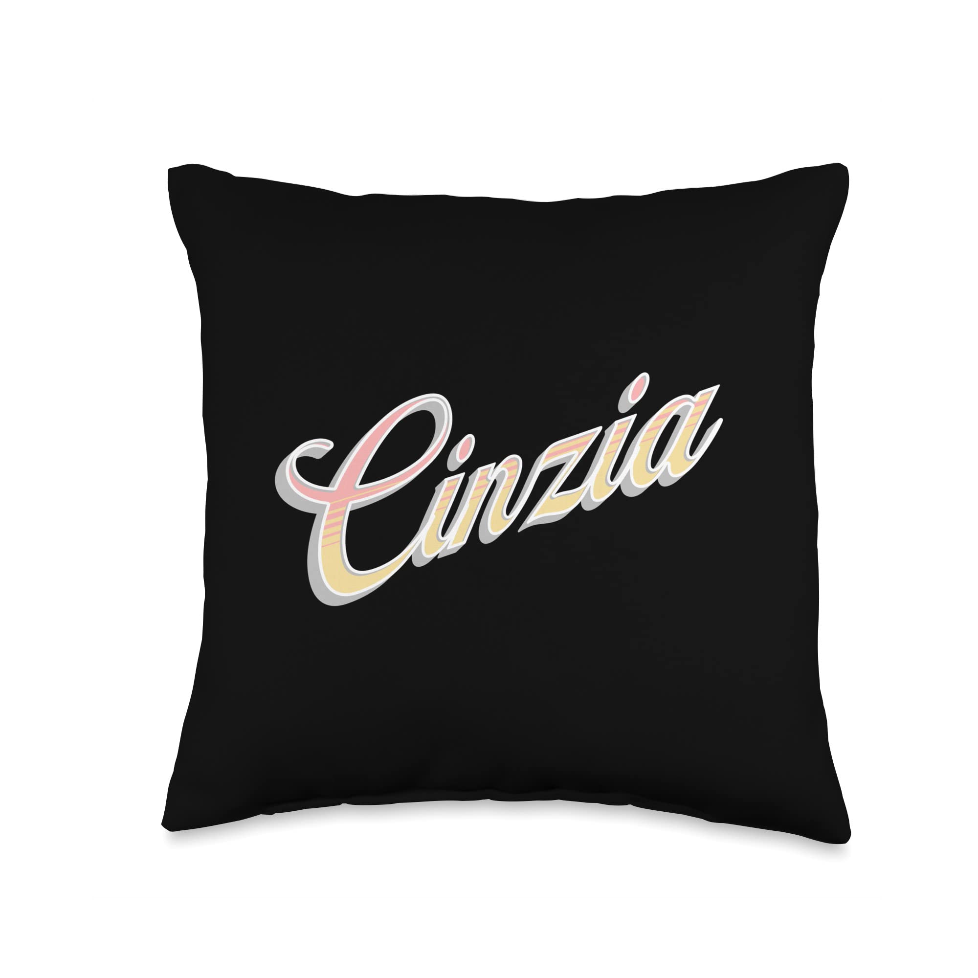 StampeiStampei Cinzia, The Name. Throw Pillow, 16x16, Multicolor