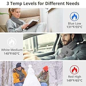 AKASO Heated Neck Wrap with 5000mAh Power Bank - Electric Heating Pad for Neck Pain Relief and Stiffness AKASO Heated Neck Wrap with 5000mAh Power Bank Electric Heating Pad for Neck Pain Relief and Stiffness