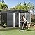 DWVO 10x8FT Outdoor Storage Shed, Spacious Metal Tool Shed with Lockable Doors & Ventilation for Patio, Lawn, and Backyard, Ideal for Storing Garden Equipment, Lawnmowers, and Bicycles, Dark Gray
