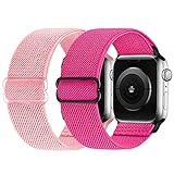 Modelo compatible: nuestra correa es compatible con todos los modelos de Apple Watch, incluido Apple Watch 38 mm / 42 mm Serie 3 Serie 2 Serie 1, 40 mm / 44 mm Serie 6 Serie 5 Serie 4 Nike +, Edición, 41mm/45mm Series 7;