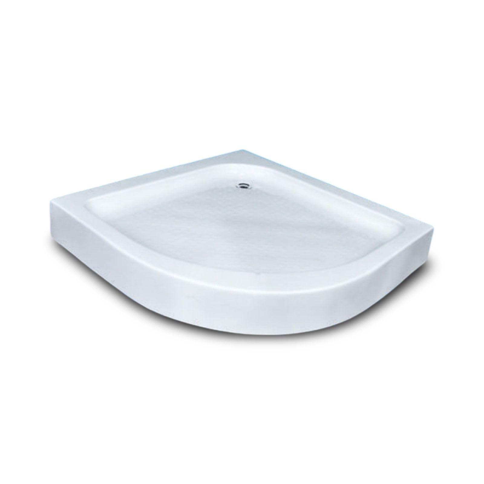 INDUS BATH Semi Circle-Shaped Shower Tray 30inch x 30inch