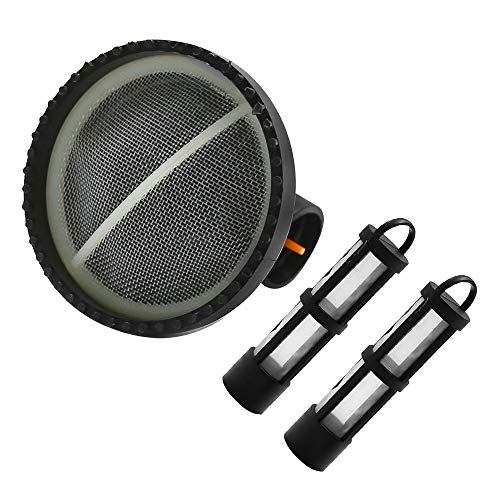 Fuel Tank Sending Unit Strainer Screen & Fuel Filter Compatible with Ford 6.0L 7.3L Power Stroke Diesel 1990-2008, 5TZ-9J306-BA, 4C4Z-9365-BA