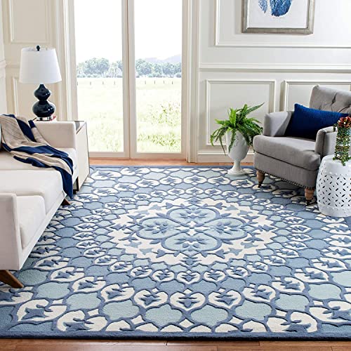 Image of Carpet Mahal Handmade Handwoven Tufted Made of 100% Soft Blended Wool Export Quality Carpets with 1 Inch Thickness (4x6 Feet) Color Multi