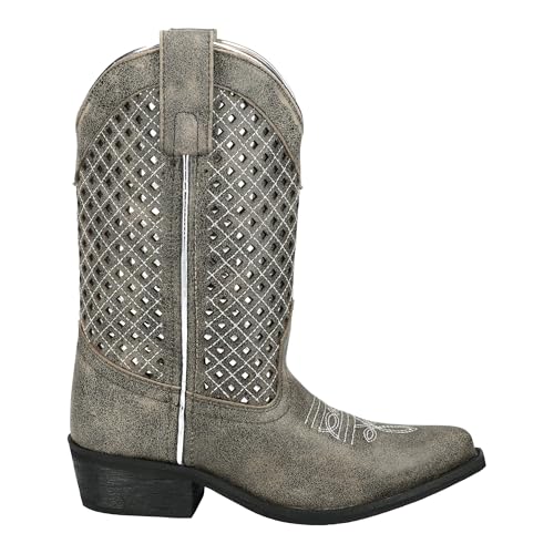 Smoky Mountain Western Boots Girls Leather Magnolia Gray 3411C3