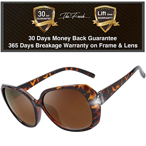 Image of The Fresh Women's Oversized Square Jackie O Cat Eye Hybrid Butterfly Fashion Sunglasses - Exquisite Packaging
