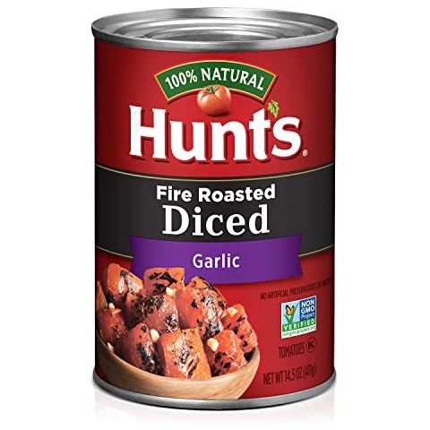 Hunt's Fire Roasted Diced Tomatoes with Garlic, 14.5 Oz Cover