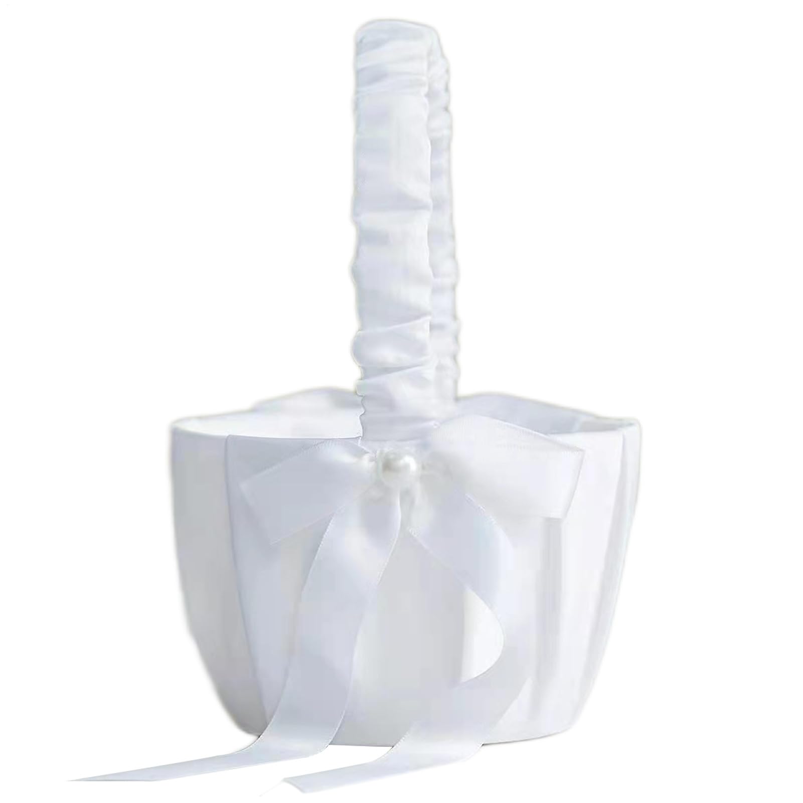 20 x 13 cm, cestino per fiori per matrimonio, matrimonio, ragazza, cestino per fiori in raso