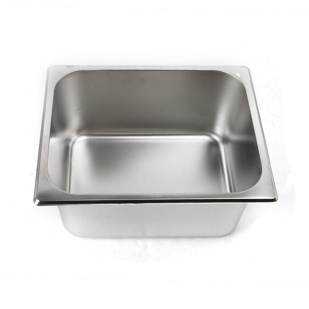 Friggitrice elettrica commerciale, 5,5 l, friggitrice a zone fredde, in acciaio inox, 2500 W, per ristoranti rapidi, snack bar, patatine fritte, friggitrice