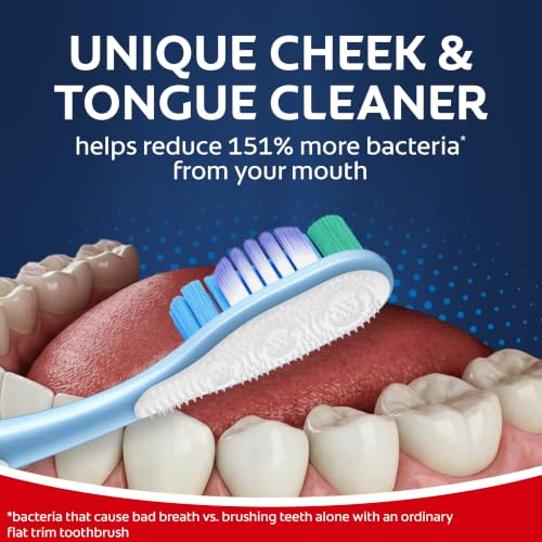 Image of Colgate 360 Whole Mouth Clean Toothbrush, Adult Medium Toothbrushes, 5 Count (Pack of 1)