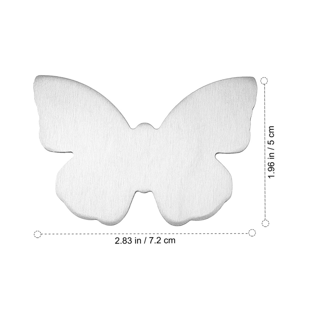 DOITOOL Butterfly Tischdeckengewichte 6 Stück aus Edelstahl Silber