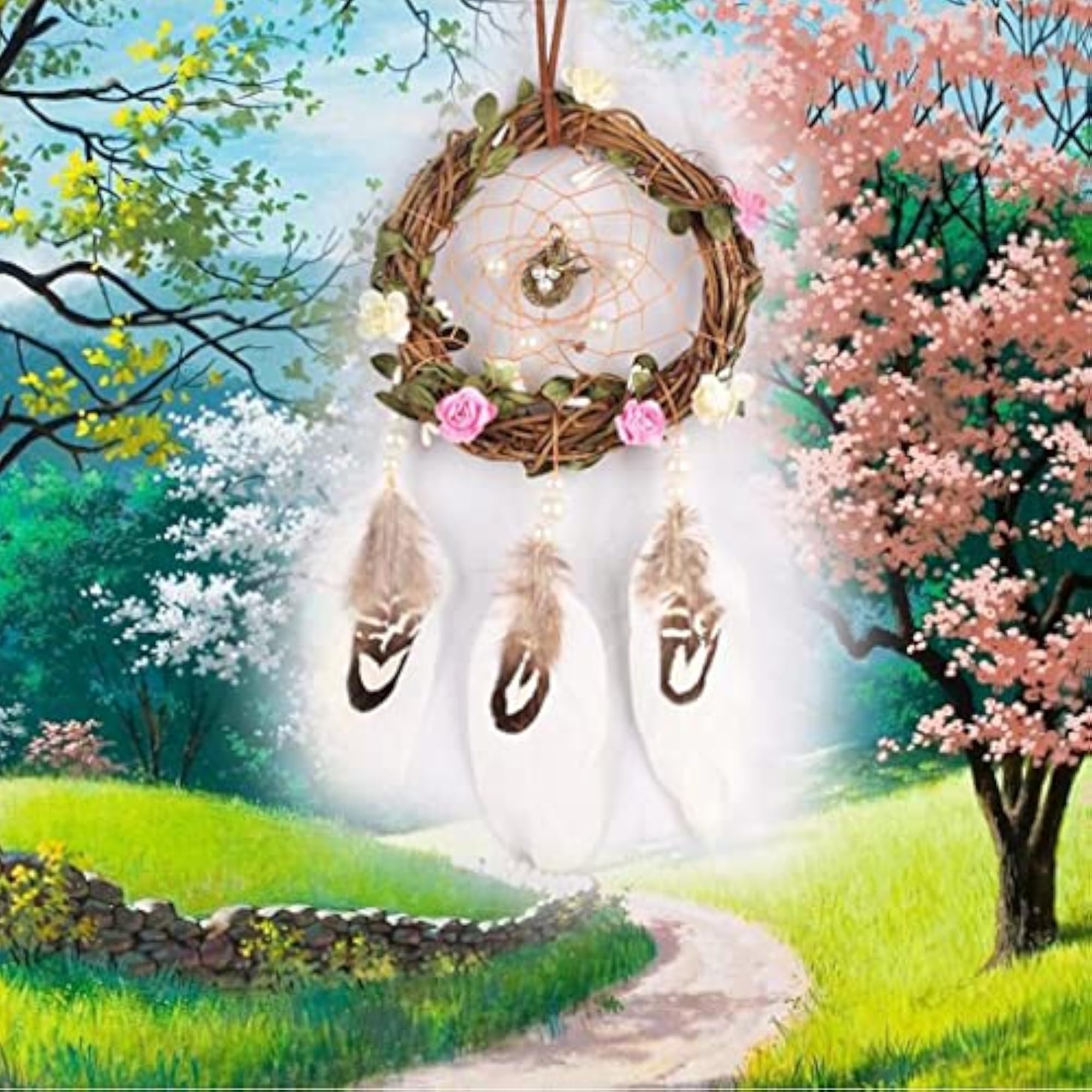 Handmade Dreamcatcher Pendant Crafts Home Car Hanging Ornament