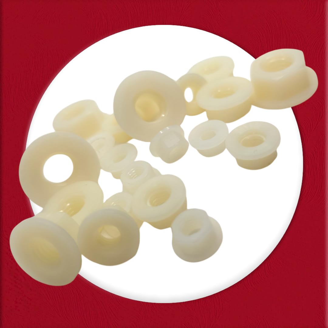 M5 Flange Nuts Nylon 66 material natural finish DIN 6923 (Pack of 20) - Image 4