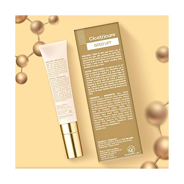 Cicatricure Gold Lift Dual Contour Eye and Lip Wrinkle Cream, Anti Aging Skin Care to Reduce Dark Circles, Puffiness & Expression Lines, 0.5 Ounce