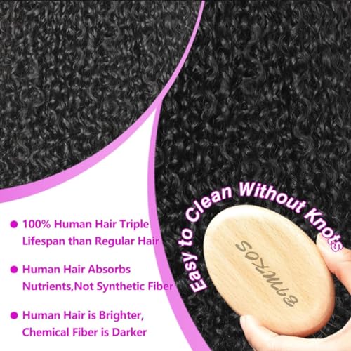 Image of Aomllute Deep Wave Lace Front Wigs Human Hair 26 Inch 200 Density 13x4 HD Lace Front Wigs Human Hair for Women Glueless Curly Lace Frontal Wigs Human Hair Wigs Pre Plucked