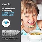 Avanti MT7V3S Microwave Oven 700-Watts Compact with 6 Pre Cooking Settings, Speed Defrost, Electronic Control Panel and Glass Turntable, 0.7-Cu.Ft, Metallic - Image 5