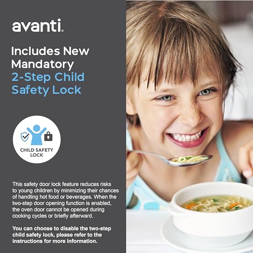 Avanti MM07V1B Microwave Oven 700-Watts Compact Mechanical with 5 Power Settings, Defrost, Full Range Temperature Control and Removable Glass Turntable, 0.7-Cu.Ft, Black - Image 6