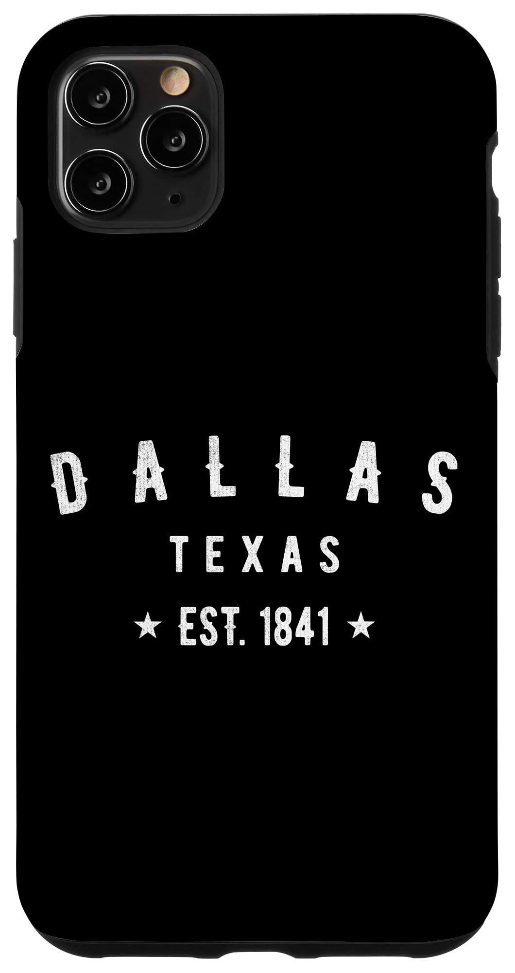 iPhone 11 Pro Max Retro Dallas Texas 1841 Metroplex Big D USA D-Town Novelty Case