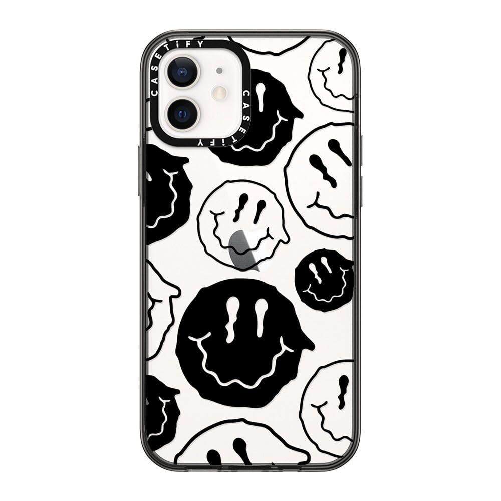 Étui iPhone 12 antichoc CASETiFY noir transparent protection 1.2m - 8