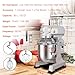 BOSBAK Commercial Stand Mixer 30Qt, Commercial Mixer with 3 Adjustable Speeds, 1250W industrial Mixer, with Stainless Steel Bowl (Upgraded)