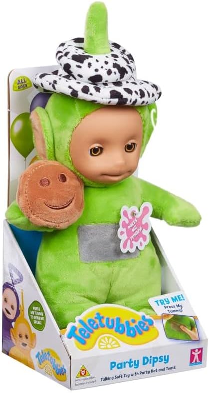 Party Teletubbies Talking Plush Toy - Dipsy (31.5 x 13.3 x 11cm)