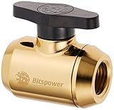 Bitspower G1/ 4 Inch Sled Dual Rotary (360 Degree Rotation) G1/ 4 Inch Extender with Mini Bulb Matte Black