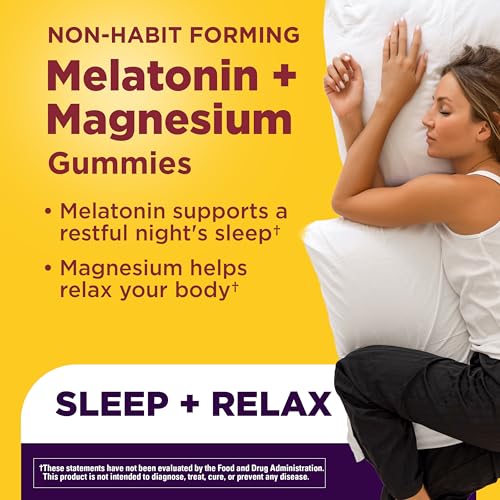 Nature Made Melatonin + Magnesium Gummies, Melatonin 3mg, 50 Gummies - image 2