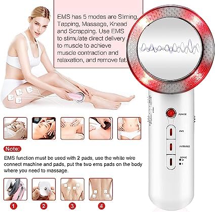 3 In 1 Body Slimming Device, Multifunction High Frequency Facial Machine Rejuvenates Skin Gives Toned Skin And Body Body Massager Device For Face, Arm, Waist, Belly, Leg, Hip #TOP3