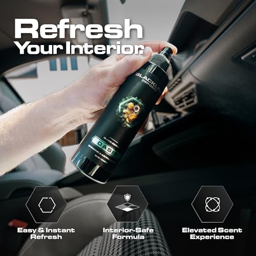 Image of Blackline Car Care - Ocean Breeze Car Air Freshener Spray, Long-Lasting, Premium Odor Eliminator for Cars, Trucks, RVs, SUV, or Home Use - 8 fl OZ - Air Freshener - Ocean Breeze Spray