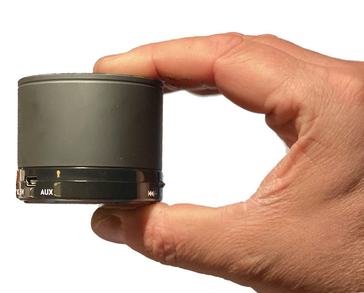 Bridge Cutters Mini Bluetooth Wireless Speaker FM Radio 10hr Playtime Enhanced Sound Bass Noise-Cancelling Mic AUX TFCard HD Smartphone Red Goal Light replacement horn