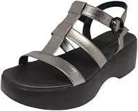 Sandália Feminina Plataforma Média Conforto Clássica Moleca