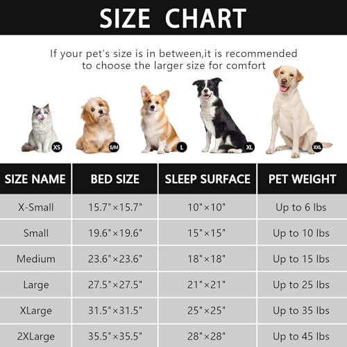 NOYAL Round Hooded Donut Dog Bed for Small & Medium Pets - Plush Fluffy Anti-Anxiety Cat Cave Bed with Cover - Image 5