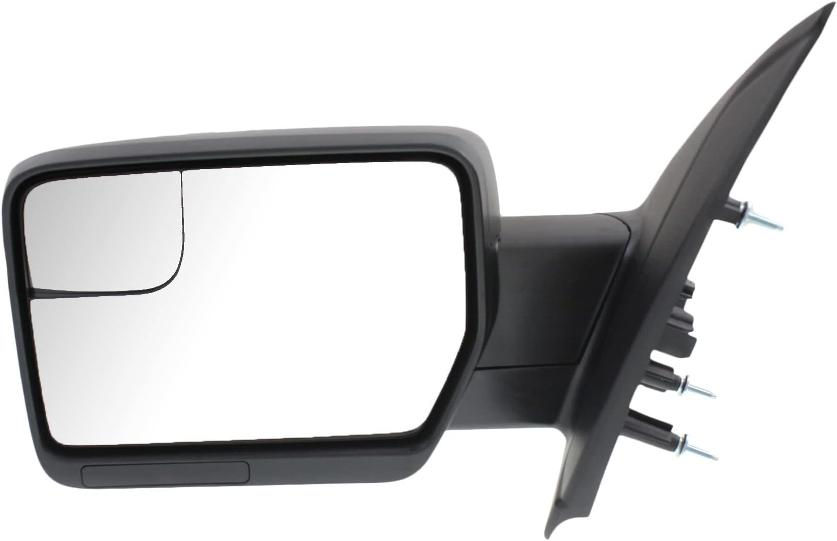 Kool Vue ミラー 2011-2014 フォード F-150 運転席側 手動折りたたみ パワーガラス 死角ガラス 塗装可能