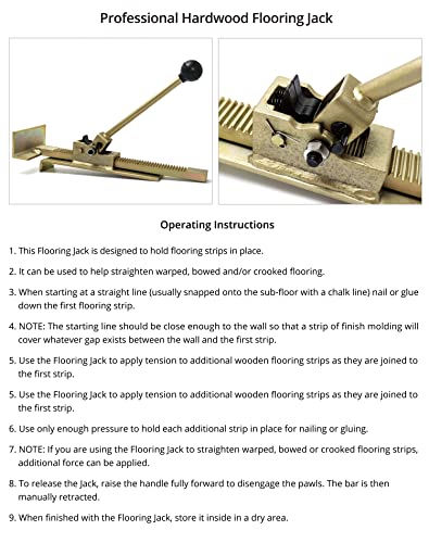 QWORK Ratcheting Flooring Alignment Tool