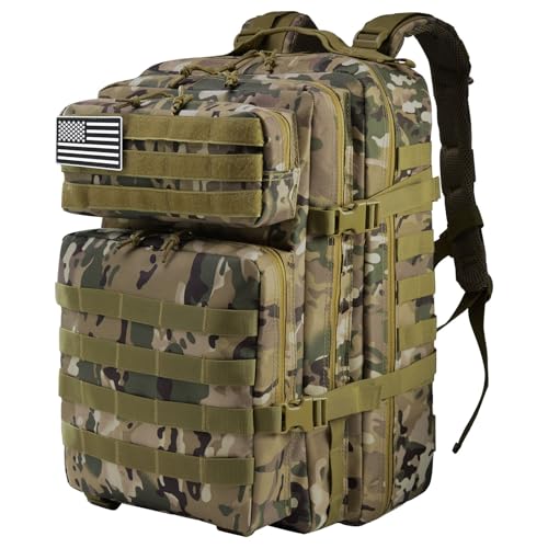 Delgeo Mochila Tactica 45L Militar,Gran Capacidad Mochila,Plegable...