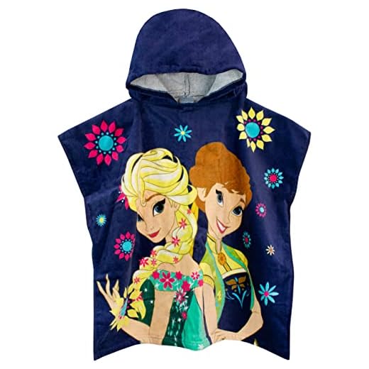 Disney Brand Toalla Poncho para Niñas Frozen Azul Talla única
