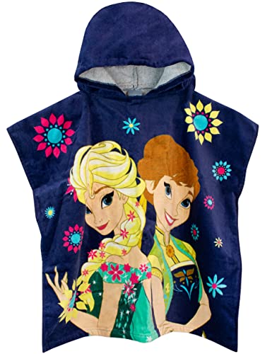Disney Serviette Poncho Fille Frozen Bleu Taille Unique