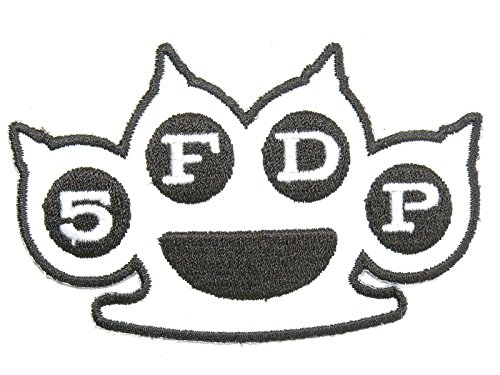 FIVE FINGER DEATH PUNCH 5FDP Knuckle Embroidered Metal Patch Approx: 3.6