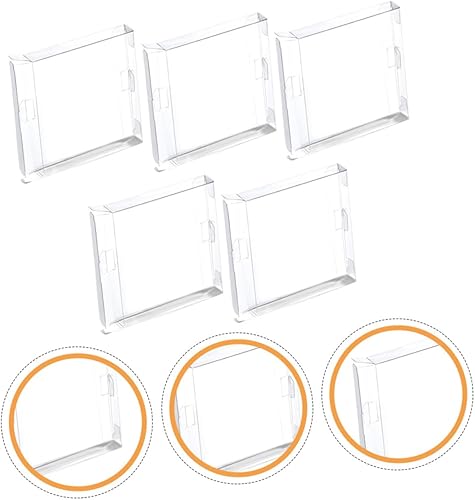 Miniatura 8 de CHILDWEET Caja de 5 piezas Caja de tarjetas de juego Cajas Organizadoras Contenedor de Juego Estuche de Juego Estuche Organizador de Juego Juego de