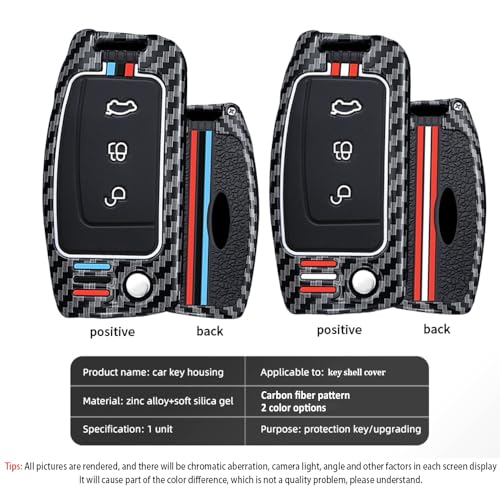 Coque de clé Ford C-Max B-Max silicone étui protection clé auto 3 boutons - 3