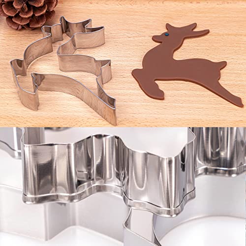 20 Pieces Christmas Cookie Cutters For Xmas/Holiday/Wonderland Party Supplies/Favors - Including Glove, Gingerbread, Angel, Candy Cane, Etc #TOP6